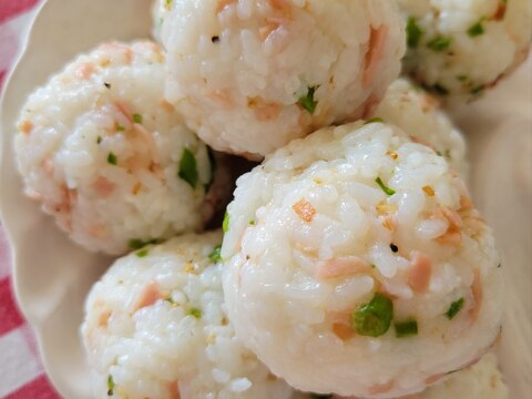 節約!クレソン茎とベーコンのライスボール♪